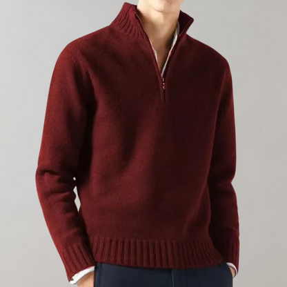 Warmer Fleece Pullover mit Reißverschluss für Herren | Ideal für den Winter