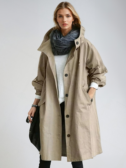 Moderner Eleganter Wasserfester Trenchcoat für Damen | Ideal für den Winter