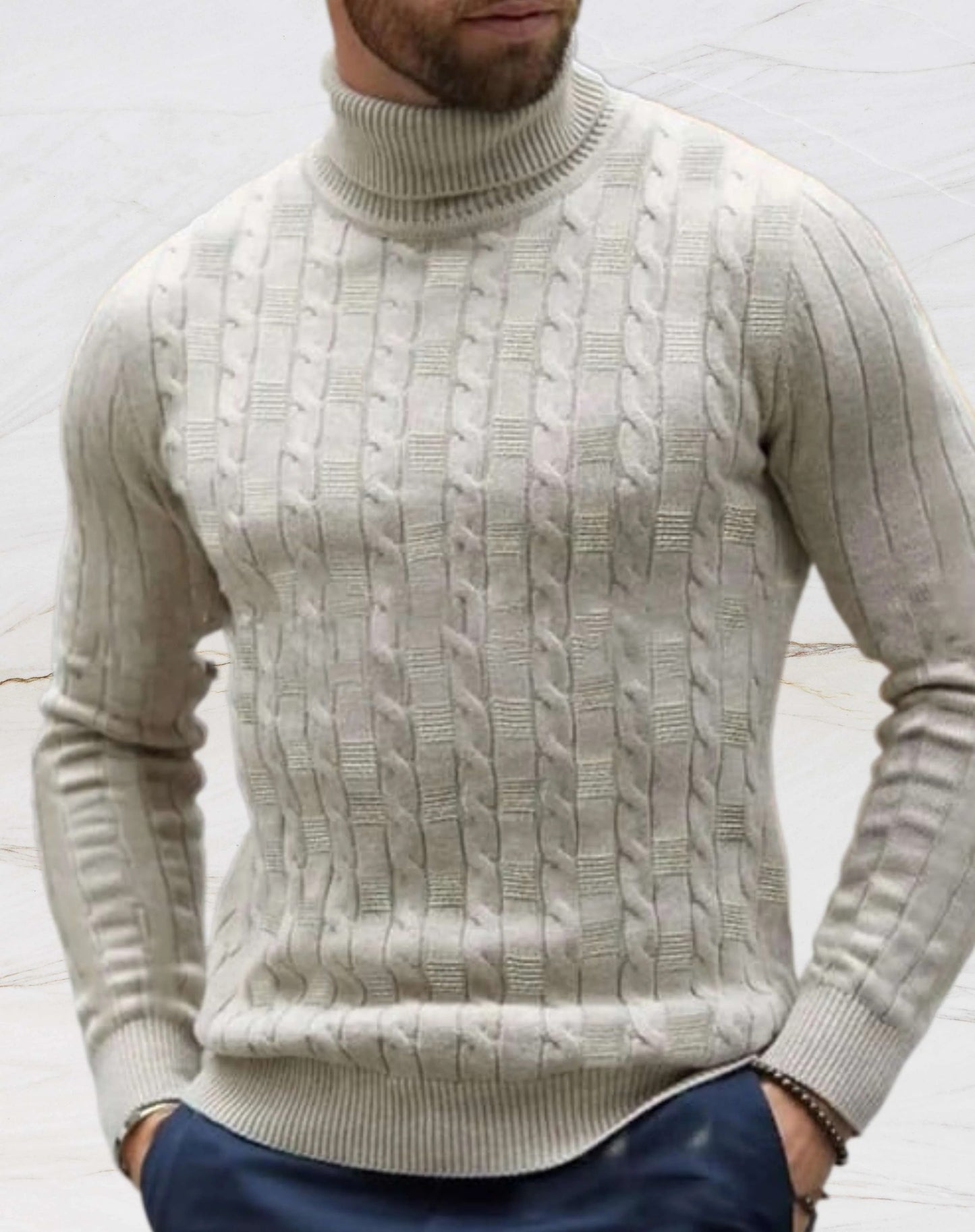 Joao - Rollkragenstrickpullover - Klassisch - Komfortabel - Ideal für Herbst/Winter