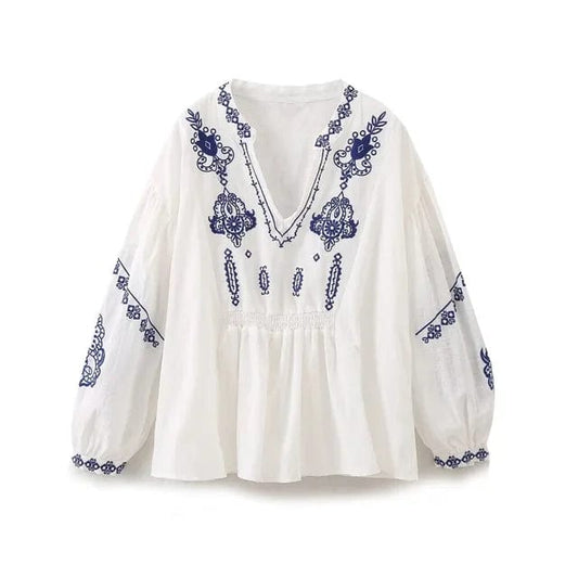 Zalinda - Lockeres Top - Boho - Moderner Stil - Ideal für den Sommer