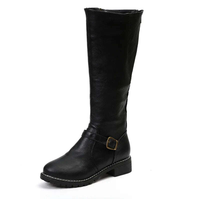 Lässige Winter Vegane Leder Overknee Stiefel für Damen | Perfekt für den Alltag