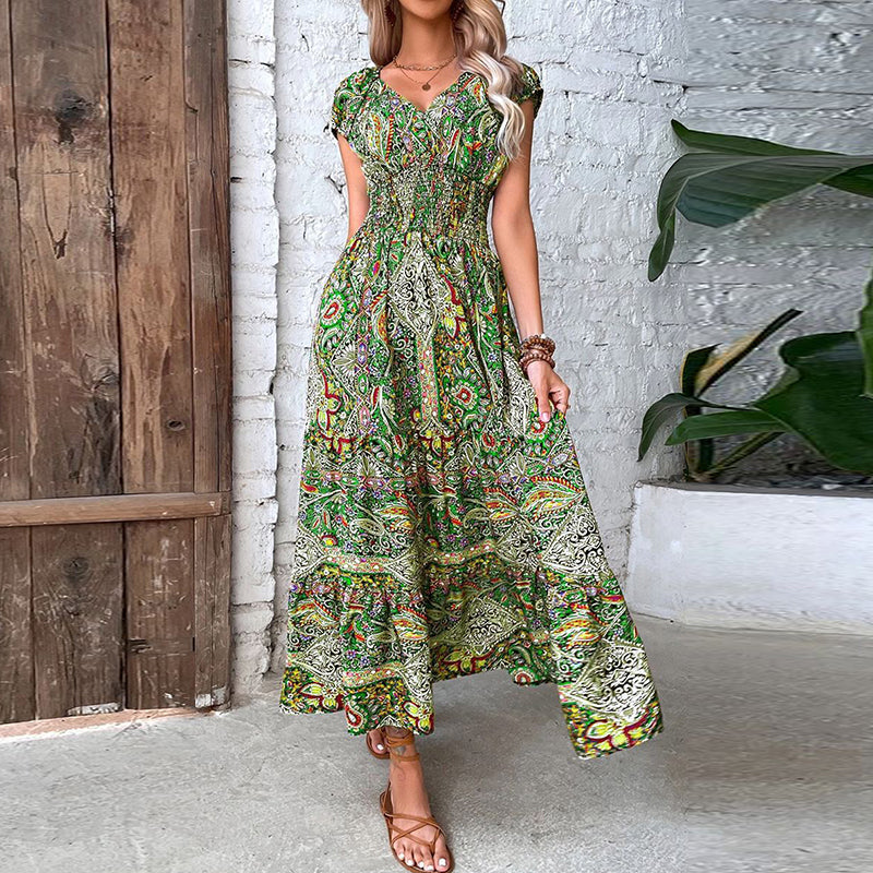 Betlina - Maxi Kleid - Boho - Leinen Vielseitiges Design - Ideal für Sommer