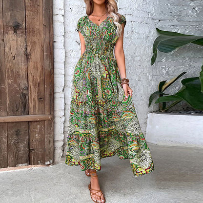 Betlina - Maxi Kleid - Boho - Leinen Vielseitiges Design - Ideal für Sommer