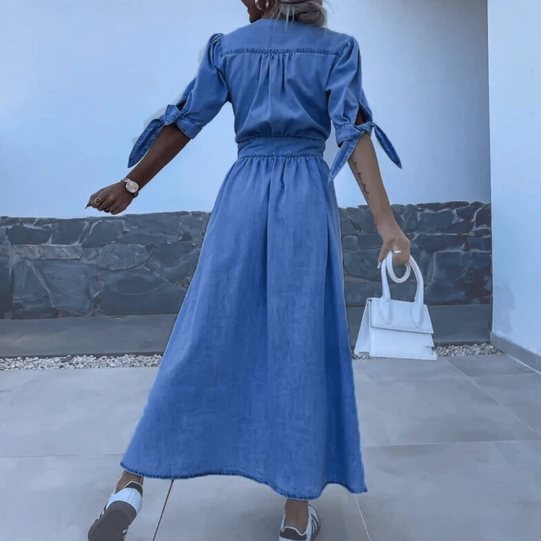 Yvonna - Vintage Denim Jurk