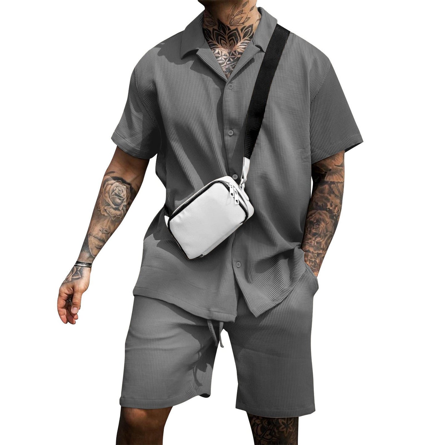 Hasso - Herren Sommer Set - Lässig - Vielseitiges Design - Ideal für Sommer