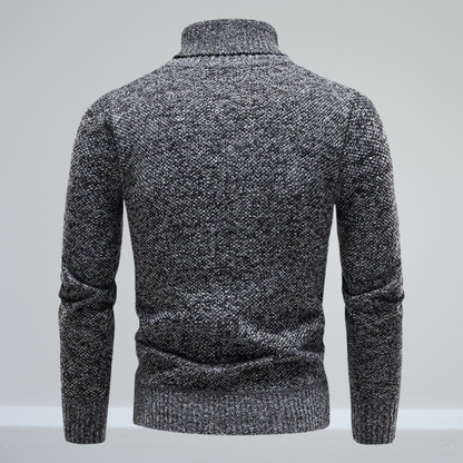 Ludwig - Rollkragenpullover - Elegant - Schwarz / Luxuriöses Material - Formelle Anlässe