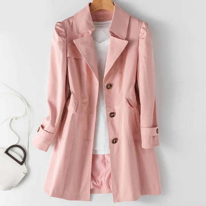 Eleganter Mittellanger Trenchcoat für Damen |  Ideal für den Winter