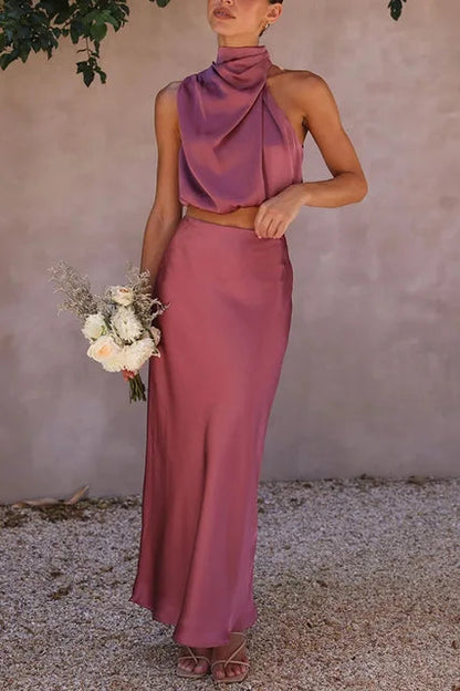 Hannelie - Elegantes Satin-Set für Frauen