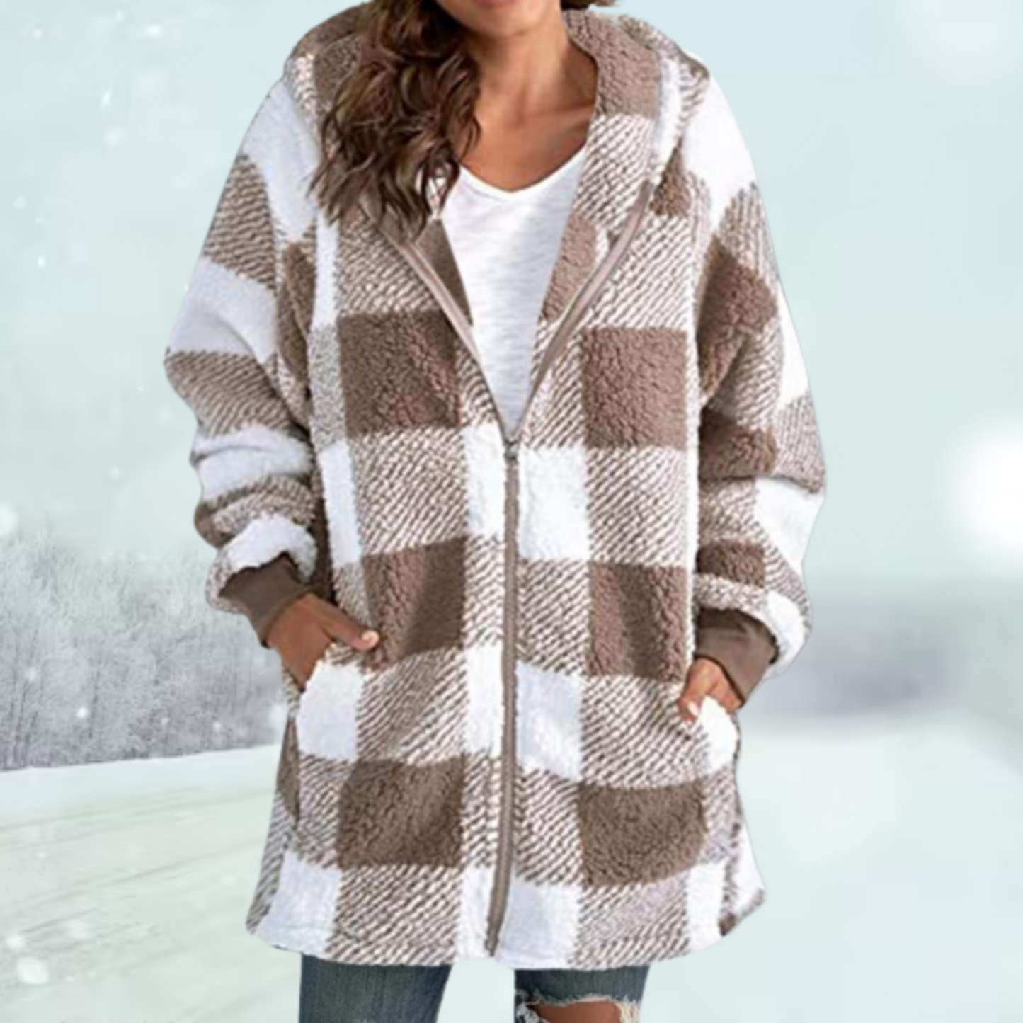 Bea - Warme Jacke mit Kapuze - Lässig - Komfortabel - Ideal für Herbst/Winter