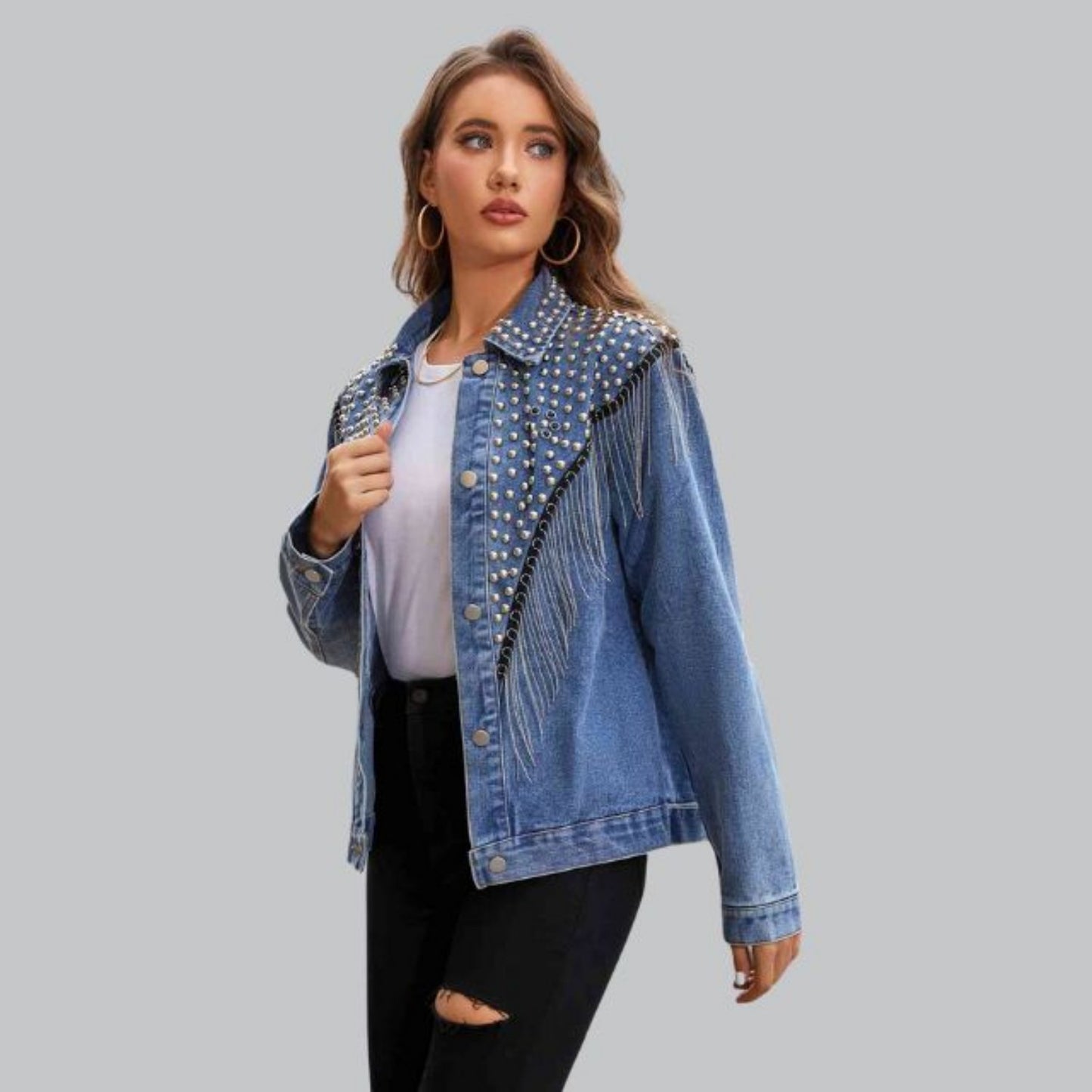 Nena - Denim Jacket - Klassisch - Modisch - Ideal für Herbst/Winter