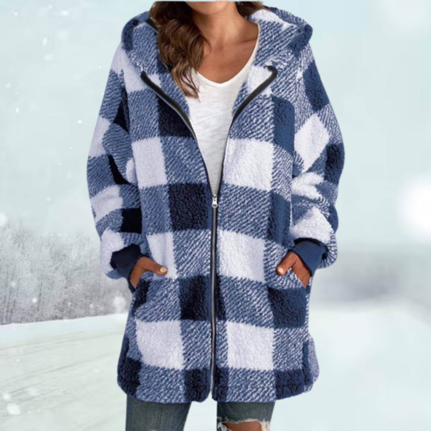 Bea - Warme Jacke mit Kapuze - Lässig - Komfortabel - Ideal für Herbst/Winter