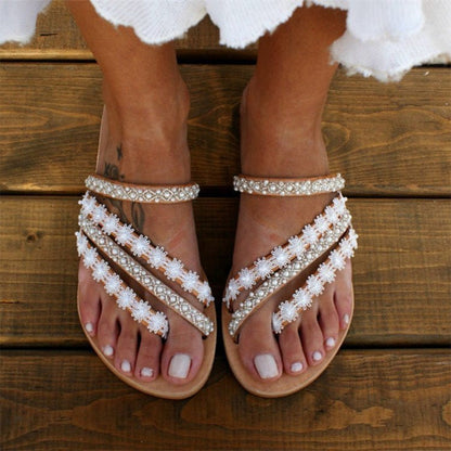 Renate - Sandalen - Boho - Luxuriöses Material - Ideal für Sommer