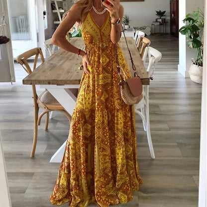 Nadine - Langes Kleid - Boho - Materialien - Ideal für den Sommer