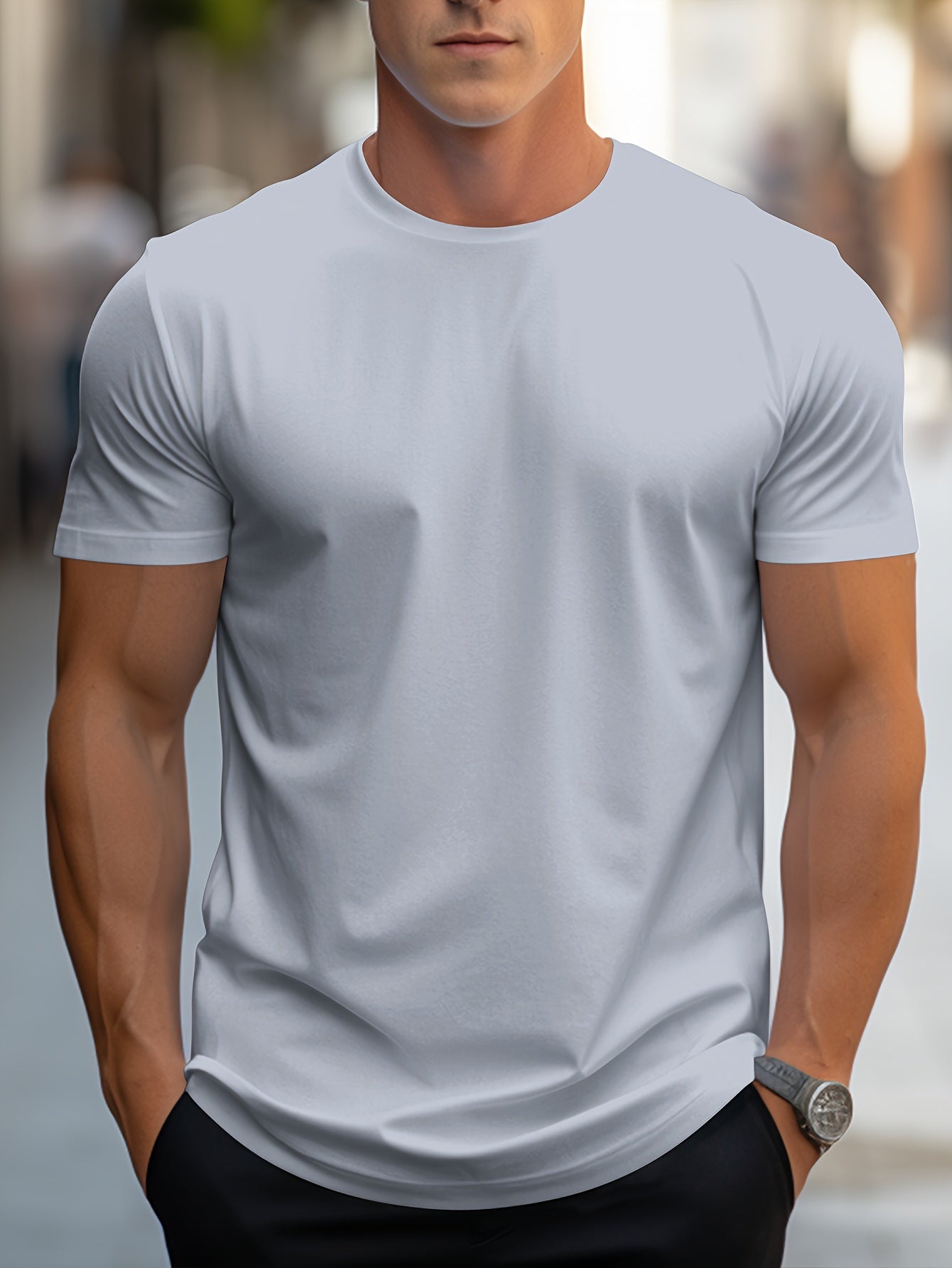 Hudson- Stylisches schmal geschnittenes Sommer-T-Shirt