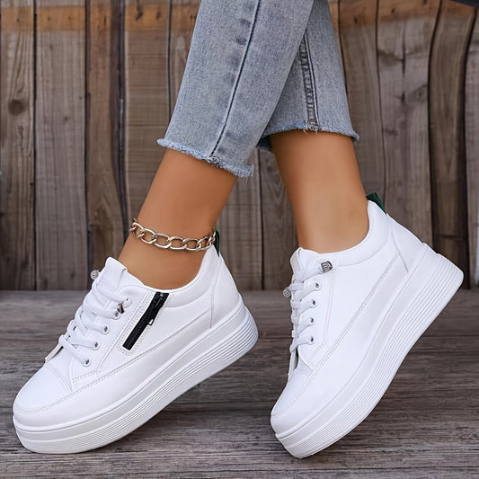 Stylische Einfarbige Sneaker für Damen | Perfekt für legere Tage