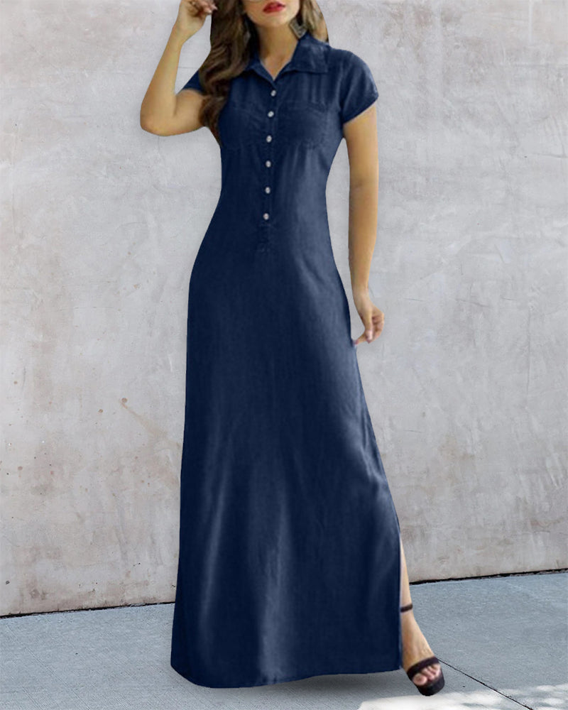 Wensley - Maxikleid aus Denim - Lässig - Luxuriöses Material - Ideal für den Herbst