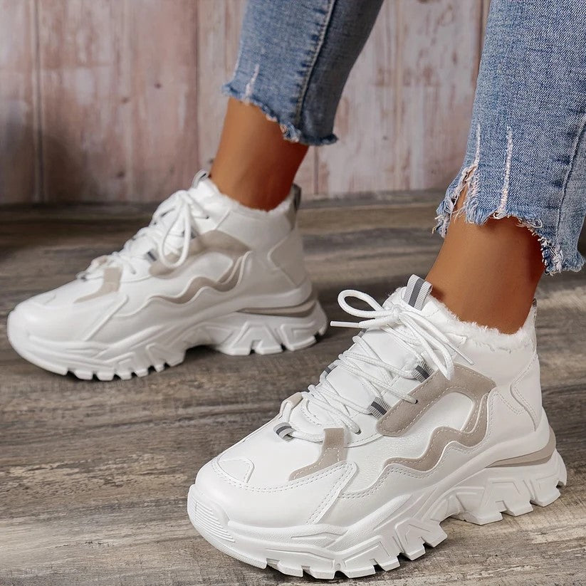 Modische Leichte Strick-Cut-Out Sneaker für Damen | Perfekt für Casual Days