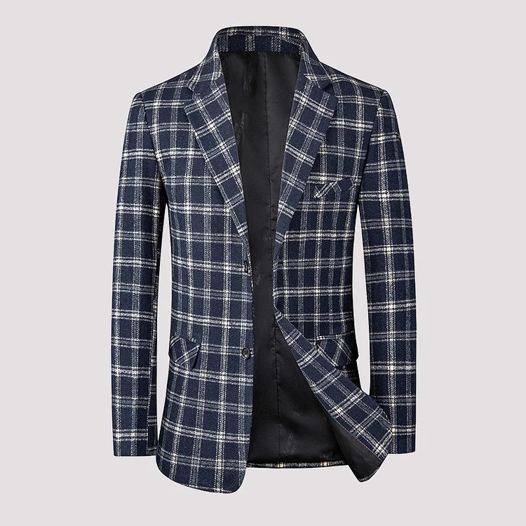 Kurt - Lässiger Karo-Blazer für Männer