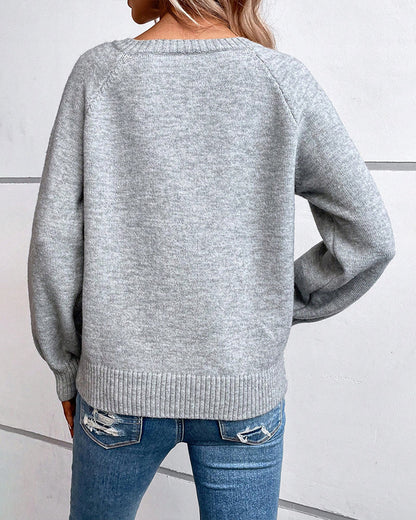 Anka - Freizeitpullover - Schick - Grau / Vielseitiges Design - Alltagstauglich