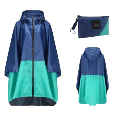 Cillian - Multicolor Regenmantel Poncho - Outdoor - Einzigartiger Druck - Ideal für den Herbst