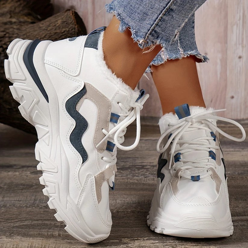 Modische Leichte Strick-Cut-Out Sneaker für Damen | Perfekt für Casual Days