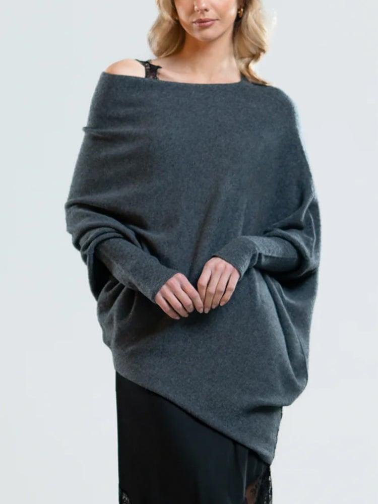 Schulterfreier Pullover Für Damen