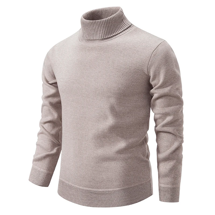 Lässiger Wollstrick-Turtleneck-Pullover Für Herren | Ideal für den Winter