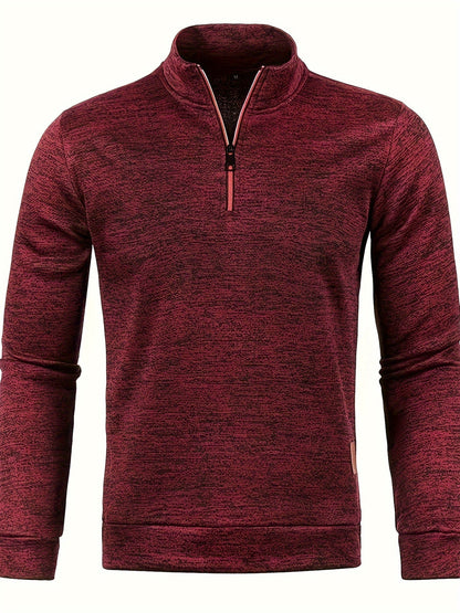 Lässiger Pullover Viertel Reissverschluss Pullover für Herren | Ideal für den Winter