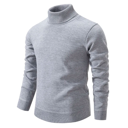 Warmer Unifarben Strick-Turtleneck-Pullover Für Herren | Ideal für den Winter