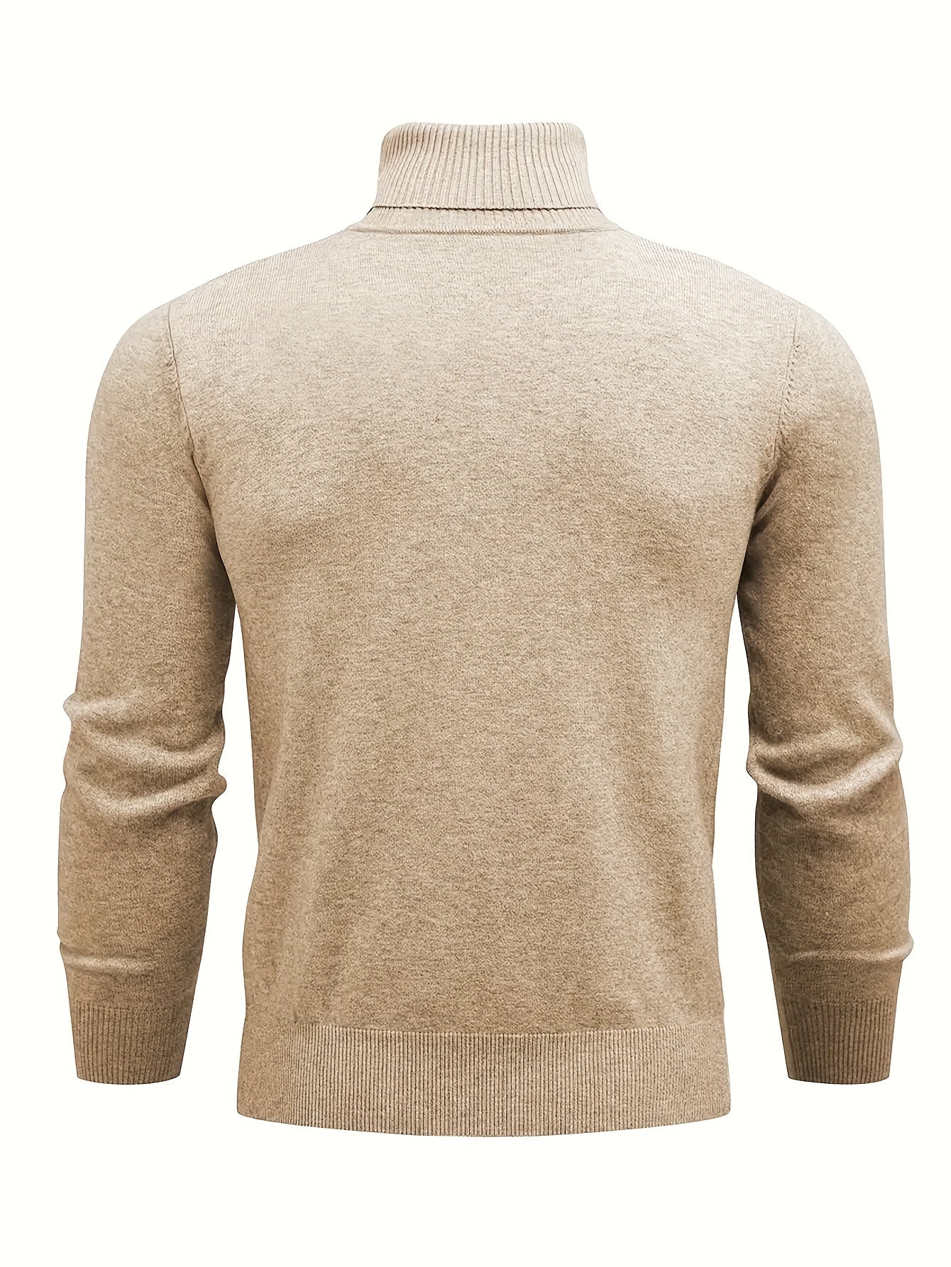 Schmal Geschnittener Kabel-Strickrollkragenpullover Für Herren | Ideal für den Winter