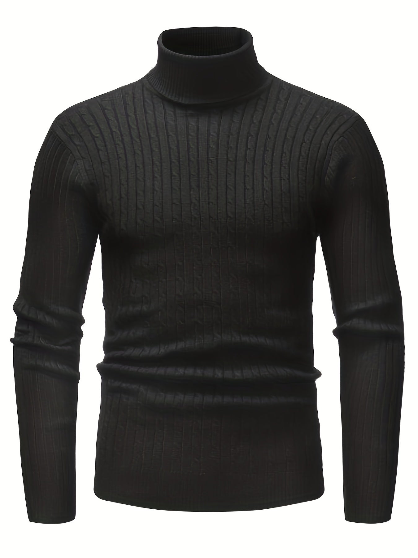 Schmaler Kabel-Strickrollkragenpullover Für Herren | Ideal für den Winter