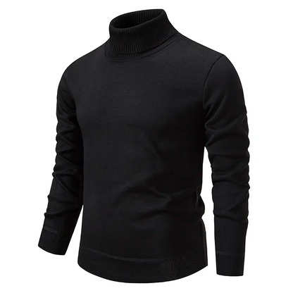 Warmer Unifarben Strick-Turtleneck-Pullover Für Herren | Ideal für den Winter