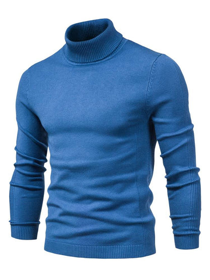 Slim-Fit Rollkragen-Strickpullover Für Herren | Ideal für den Winter