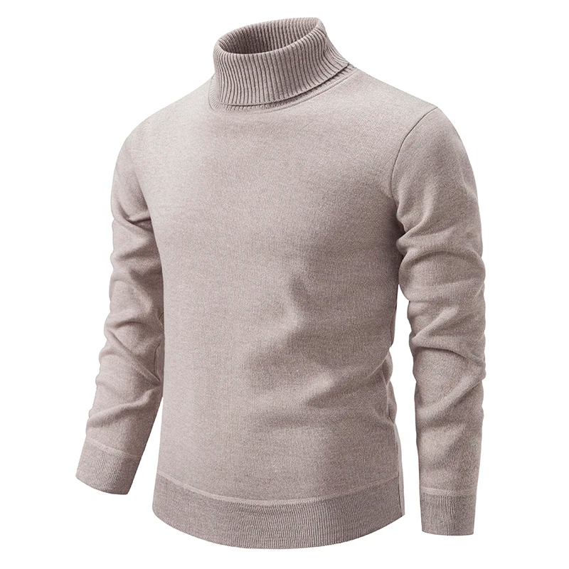 Warmer Unifarben Strick-Turtleneck-Pullover Für Herren | Ideal für den Winter