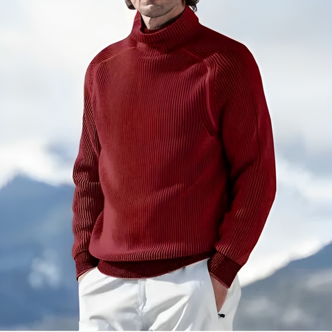 Lässiger Cord-Turtleneck-Pullover Für Herren | Ideal für den Winter