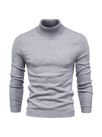 Slim-Fit Rollkragen-Strickpullover Für Herren | Ideal für den Winter