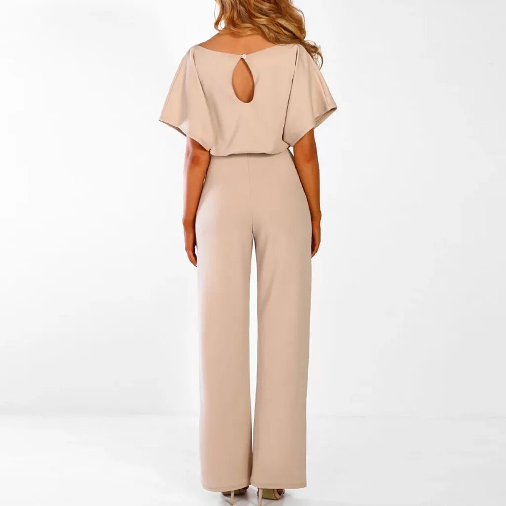 Celinda - Jumpsuit - Schick/Elegant - Beige/Materialien/Vielseitiges Design - Alltagstauglich