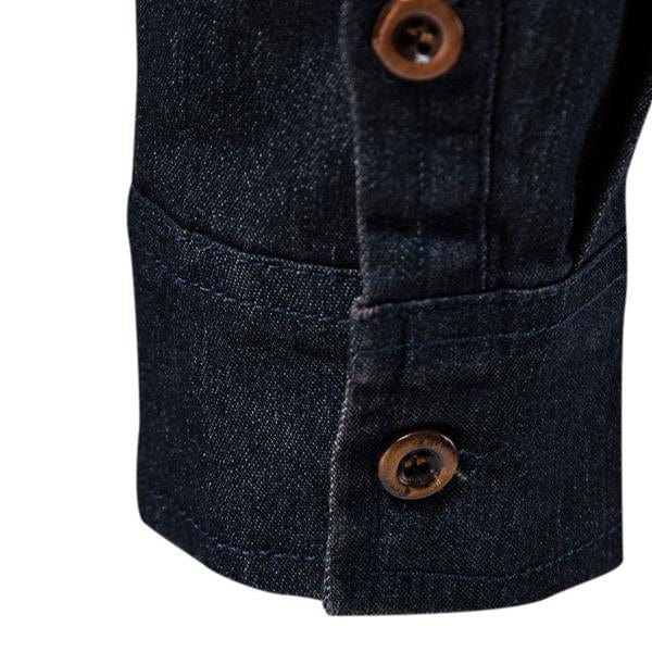 Volkhard - Lässiges Denim-Button-down-Hemd