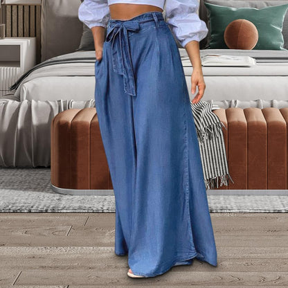 Gemma - Übergroße Denim-Hose mit weitem Bein