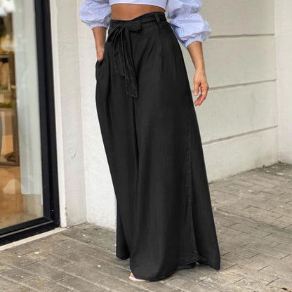 Gemma - Übergroße Denim-Hose mit weitem Bein