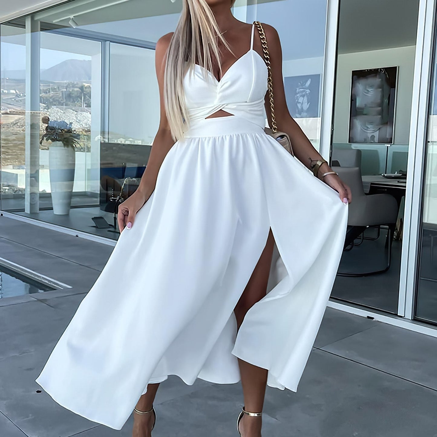 Karyna - Elegantes Midikleid - Schick - Hochwertiger Stoff - Ideal für den Sommer